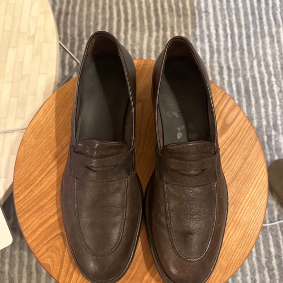 M. GEMI Brown Leather Loafer - Picture 4 of 5